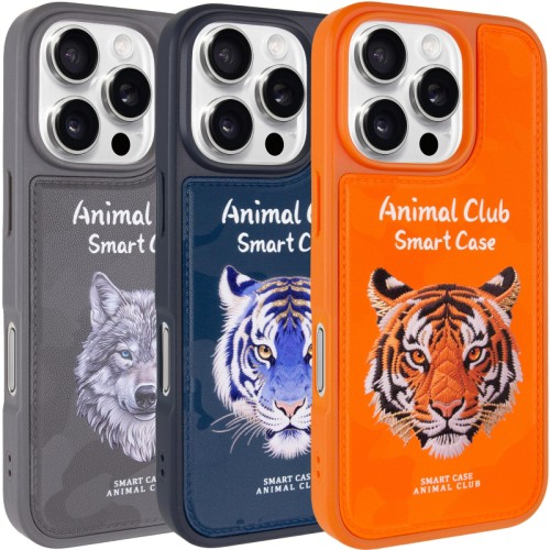 TPU+PC чохол Animal Club для Apple iPhone 16 Pro (6.3 TPU+PC чохол Animal Club для Apple iPhone 16 Pro (6.3