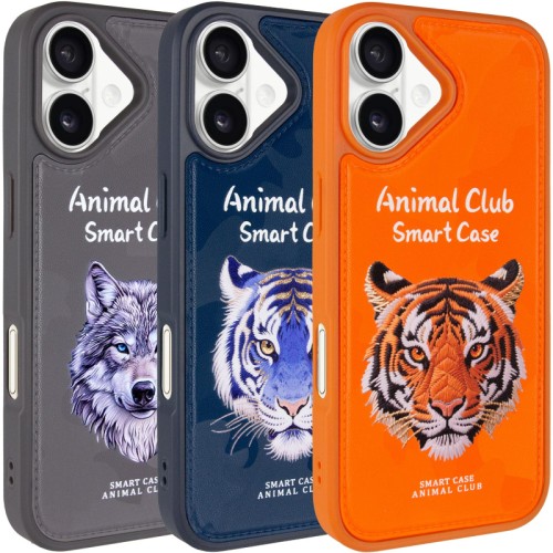 TPU+PC чохол Animal Club для Apple iPhone 17 (6.3 TPU+PC чохол Animal Club для Apple iPhone 17 (6.3