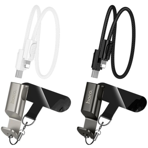 Дата кабель Hoco X126 Experto Type-C to Lightning 30W + Phone Holder & Lanyard (0.35m) Дата кабель Hoco X126 Experto Type-C to Lightning 30W + Phone Holder & Lanyard (0.35m)