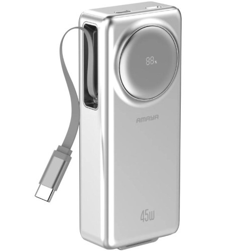 Портативний ЗП Power Bank Amaya F132 45W with display and cable 10000 mAh