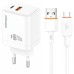 МЗП Amaya E77D PD20W+QC3.0 (1USB-A/1C) + кабель USB to Type-C МЗП Amaya E77D PD20W+QC3.0 (1USB-A/1C) + кабель USB to Type-C