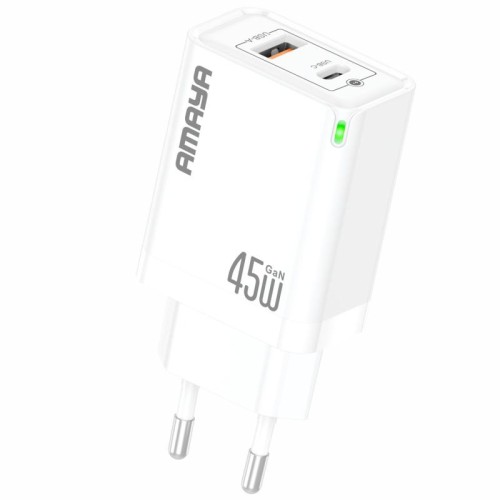 МЗП Amaya E45D PD45W+QC3.0 GaN (1USB-A/1C)