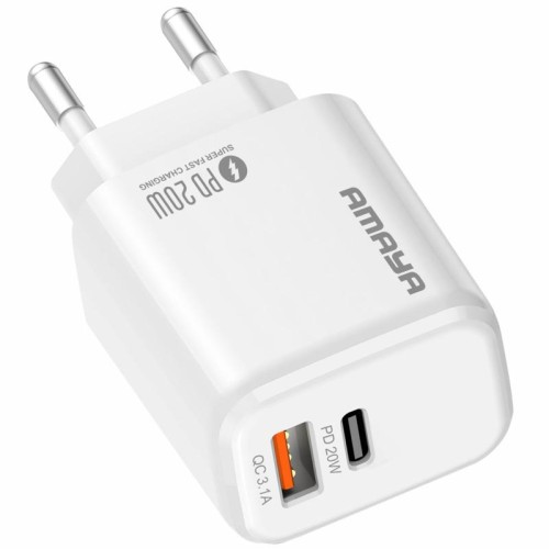МЗП Amaya E43D PD20W (1USB-A/1C) МЗП Amaya E43D PD20W (1USB-A/1C)