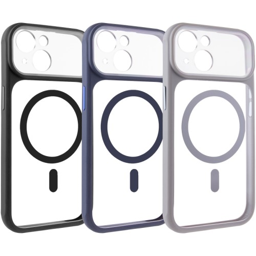 Чохол TPU+PC GETMAN Moon Clear with Magnetic Fit для Apple iPhone 13 (6.1 Чохол TPU+PC GETMAN Moon Clear with Magnetic Fit для Apple iPhone 13 (6.1