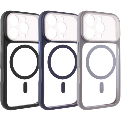 Чохол TPU+PC GETMAN Moon Clear with Magnetic Fit для Apple iPhone 16 Pro (6.3 Чохол TPU+PC GETMAN Moon Clear with Magnetic Fit для Apple iPhone 16 Pro (6.3