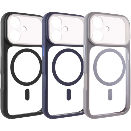 Чохол TPU+PC GETMAN Moon Clear with Magnetic Fit для Apple iPhone 17 (6.3 Чохол TPU+PC GETMAN Moon Clear with Magnetic Fit для Apple iPhone 17 (6.3