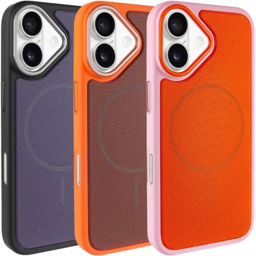 Чохол PC Textile Hybrid with Magnetic Fit для Apple iPhone 17 (6.3