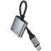 Перехідник Hoco UPA34 Type-C to Type-C + 3.5mm Перехідник Hoco UPA34 Type-C to Type-C + 3.5mm