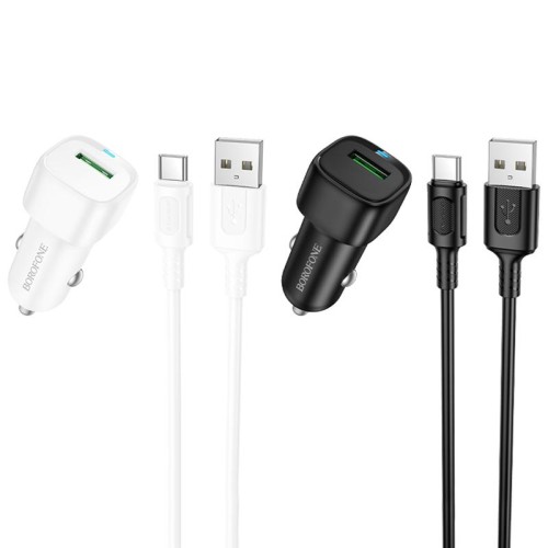 АЗП Borofone BZ34 Cloud QC3.0 (1USB-A) + кабель USB to Type-C АЗП Borofone BZ34 Cloud QC3.0 (1USB-A) + кабель USB to Type-C