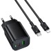 МЗП Borofone BAS83A Star PD20W+QC3.0 (1USB-A/1C) + кабель Type-C to Lightning МЗП Borofone BAS83A Star PD20W+QC3.0 (1USB-A/1C) + кабель Type-C to Lightning