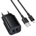 МЗП Borofone BAS81A Star 10.5W (2USB-A) + кабель USB to Lightning МЗП Borofone BAS81A Star 10.5W (2USB-A) + кабель USB to Lightning