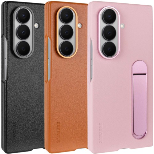 Уцінка Шкіряний чохол Leather Case (AAA) with stand для Samsung Galaxy Z Fold7 Уцінка Шкіряний чохол Leather Case (AAA) with stand для Samsung Galaxy Z Fold7