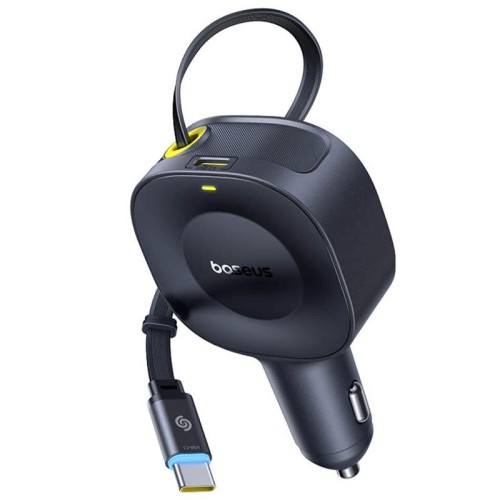 АЗП Baseus PrimeTrip VR2 45W with retractable cable (2USB-C) (C02069) АЗП Baseus PrimeTrip VR2 45W with retractable cable (2USB-C) (C02069)