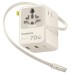 Мережевий універсальний перехідник Baseus CG11 70W with retractable cable (2USB-A/3C/1Socket) (E0307E)