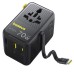 Мережевий універсальний перехідник Baseus CG11 70W with retractable cable (2USB-A/3C/1Socket) (E0307E)