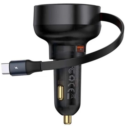 АЗП Baseus Enjoyment Pro PD60W+QC3.0 with retractable cable (1USB-A/1C) (C000578) АЗП Baseus Enjoyment Pro PD60W+QC3.0 with retractable cable (1USB-A/1C) (C000578)
