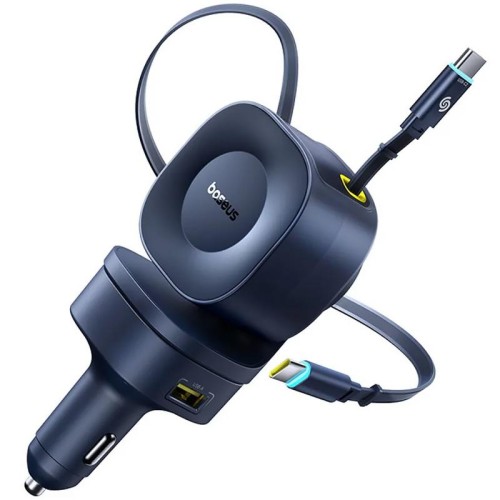 АЗП Baseus PrimeTrip VR2 Max PD100W+QC3.0 with retractable cable (1USB-A/3C) (C02066) АЗП Baseus PrimeTrip VR2 Max PD100W+QC3.0 with retractable cable (1USB-A/3C) (C02066)