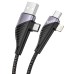 Дата кабель Hoco U95 Freeway 4in1 USB/Type-C to Type-C/Lightning 60W (1.2m)