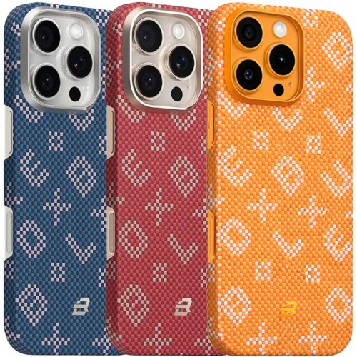 TPU+PC чохол Blueo Gilded Tactile Woven with Magnetic Fit для Apple iPhone 16 Pro Max (6.9 TPU+PC чохол Blueo Gilded Tactile Woven with Magnetic Fit для Apple iPhone 16 Pro Max (6.9