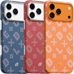 TPU+PC чохол Blueo Gilded Tactile Woven with Magnetic Fit для Apple iPhone 17 Pro (6.3") TPU+PC чохол Blueo Gilded Tactile Woven with Magnetic Fit для Apple iPhone 17 Pro (6.3")