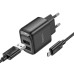 МЗП Hoco C141A Smart 2.1A (2USB-A) + кабель USB to MicroUSB