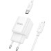 МЗП Hoco C147A PD20W+QC3.0 (1USB-A/1C) + кабель Type-C to Lightning МЗП Hoco C147A PD20W+QC3.0 (1USB-A/1C) + кабель Type-C to Lightning