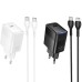МЗП Hoco CS113A Lounge PD40W (1USB-C) + кабель Type-C to Type-C МЗП Hoco CS113A Lounge PD40W (1USB-C) + кабель Type-C to Type-C
