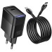 МЗП Hoco CS113A Lounge PD40W (1USB-C) + кабель Type-C to Type-C МЗП Hoco CS113A Lounge PD40W (1USB-C) + кабель Type-C to Type-C