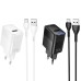 МЗП Hoco CS111A Lounge QC3.0 22.5W (1USB-A) + кабель USB to Type-C МЗП Hoco CS111A Lounge QC3.0 22.5W (1USB-A) + кабель USB to Type-C