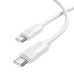 Дата кабель Borofone BX123 Leya Type-C to Type-C 60W (1m)