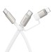 Дата кабель Hoco X125 Surplus 2in1 Type-C to Lightning/Type-C 60W (1m) Дата кабель Hoco X125 Surplus 2in1 Type-C to Lightning/Type-C 60W (1m)