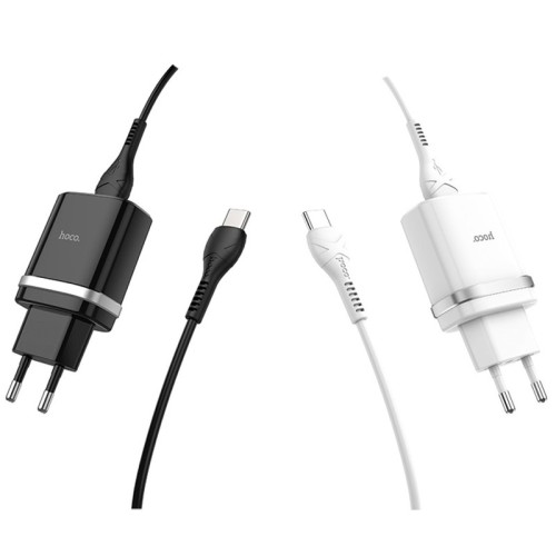 МЗП Hoco C12Q Smart QC3.0 3A (1USB-A) + кабель USB to Type-C МЗП Hoco C12Q Smart QC3.0 3A (1USB-A) + кабель USB to Type-C