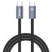 Дата кабель Amaya CC62 Type-C to Type-C 60W (2m) Дата кабель Amaya CC62 Type-C to Type-C 60W (2m)