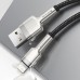 Дата кабель Baseus Cafule Metal USB to Lightning 2.4A (1m) (CALJK-A0) Дата кабель Baseus Cafule Metal USB to Lightning 2.4A (1m) (CALJK-A0)