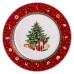 Набір новорічних тарілок із порцеляни Christmas 7 (шт) Ø26.5/19 см Yiwu HP-SDHK-10
