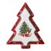 Сервірувальне новорічне блюдо для закусок Christmas 29×24×2 (см) порцеляна HP-SDHK-17 Сервірувальне новорічне блюдо для закусок Christmas 29×24×2 (см) порцеляна HP-SDHK-17