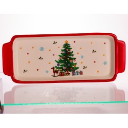 Блюдо New Year порцелянове 39*15*2 см прямокутне