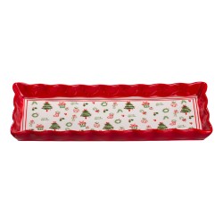 Блюдо для закусок Merry Christmas порцелянове 36.5*13*3 см
