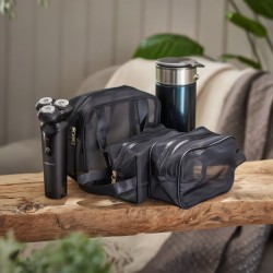 Бокс: Бритва SK-16038B +  Термос HP-14-19BL+ Набір дорожніх несесерів HP-16-5K
