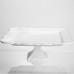 Блюдо на ніжці квадратне порцелянове Pearl 30,5*30,5 см Yiwu 120-YH-HG039