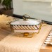 Мармітниця порцелянова Tiffany 1 л на металевій підставці з підігрівом 28х23х7 см SG-428-11 Мармітниця порцелянова Tiffany 1 л на металевій підставці з підігрівом 28х23х7 см SG-428-11