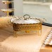 Мармітниця порцелянова Tiffany 1 л квадратна на металевій підставці з підігрівом 28х23х7 см SX42-1