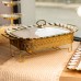 Мармітниця порцелянова Tiffany 2 л квадратна на металевій підставці 38х30х7 см SX42-3