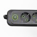 Мережевий фільтр чорний з вимикачем 3 розетки 3хUSB-A 1xUSB-C 3м HP-5-34 Мережевий фільтр чорний з вимикачем 3 розетки 3хUSB-A 1xUSB-C 3м HP-5-34