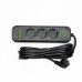 Мережевий фільтр-подовжувач 3 розетки 3хUSB-A 1xUSB-C 5м чорний HP-5-36 Мережевий фільтр-подовжувач 3 розетки 3хUSB-A 1xUSB-C 5м чорний HP-5-36