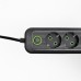 Мережевий фільтр-подовжувач 3 розетки 3хUSB-A 1xUSB-C 5м чорний HP-5-36 Мережевий фільтр-подовжувач 3 розетки 3хUSB-A 1xUSB-C 5м чорний HP-5-36