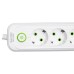 Мережевий фільтр-подовжувач 4 розетки 3xUSB-A 1xUSB-C 3м білий HP-5-37