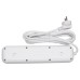 Мережевий фільтр-подовжувач 4 розетки 3xUSB-A 1xUSB-C 3м білий HP-5-37