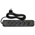 Мережевий фільтр-подовжувач 5 розеток 3xUSB-A 1xUSB-C 3м чорний HP-5-42