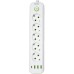 Мережевий фільтр-подовжувач 5 розеток 3xUSB-A 1xUSB-C 5м білий HP-5-43 Мережевий фільтр-подовжувач 5 розеток 3xUSB-A 1xUSB-C 5м білий HP-5-43